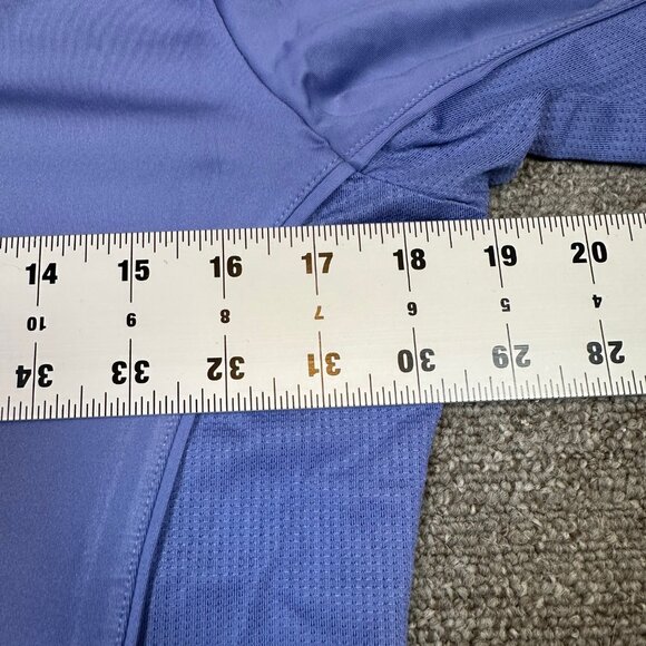 Peter Millar Women's Periwinkle Purple Long Sleeve Golf Collar Polo Shirt Small - Picture 3 of 5